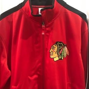 Majestic NHL Chicago Blackhawks Mens Track Jacket